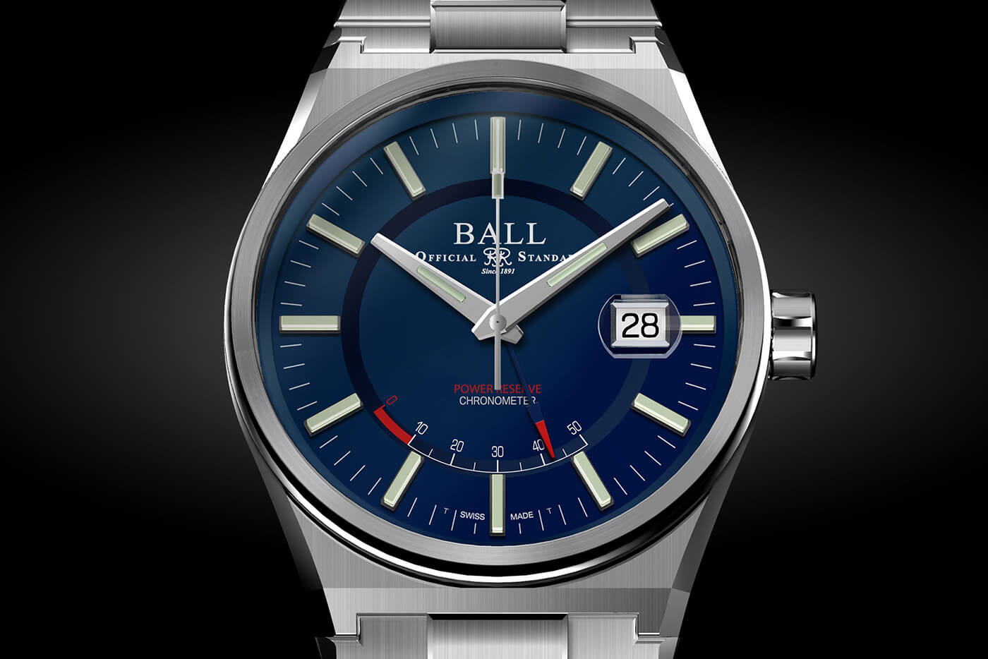 介紹:Ball Roadmaster Icebreaker 904L 鋼制腕表-復刻表