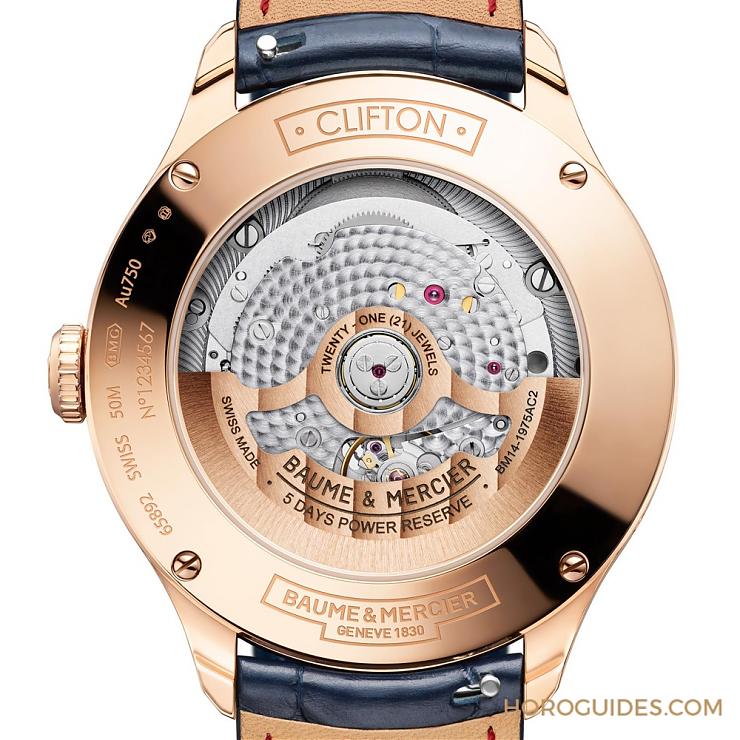 自有機芯性能再精進｜Baume & Mercier克里頓Baumatic星期日期及月相-復刻表