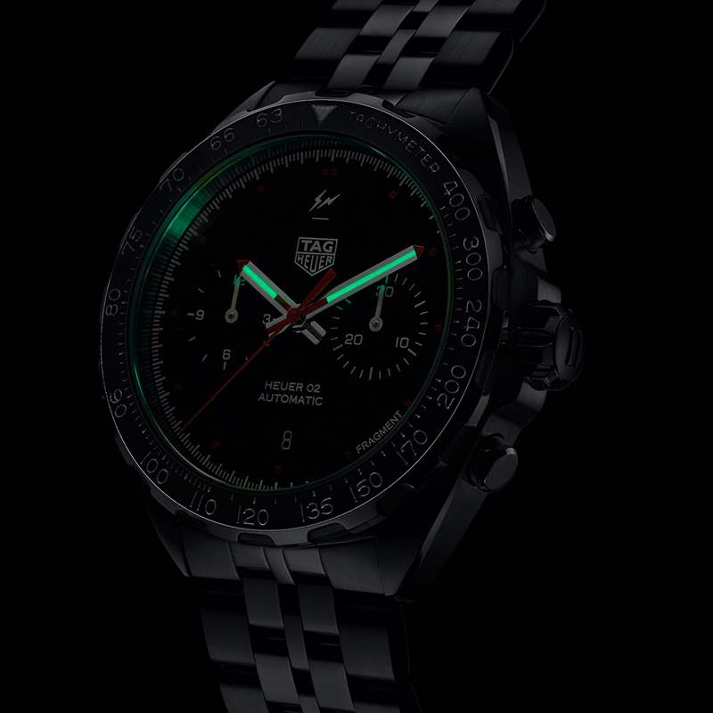 泰格豪雅 x Fragment聯名設計Heuer 02計時碼表-復刻表