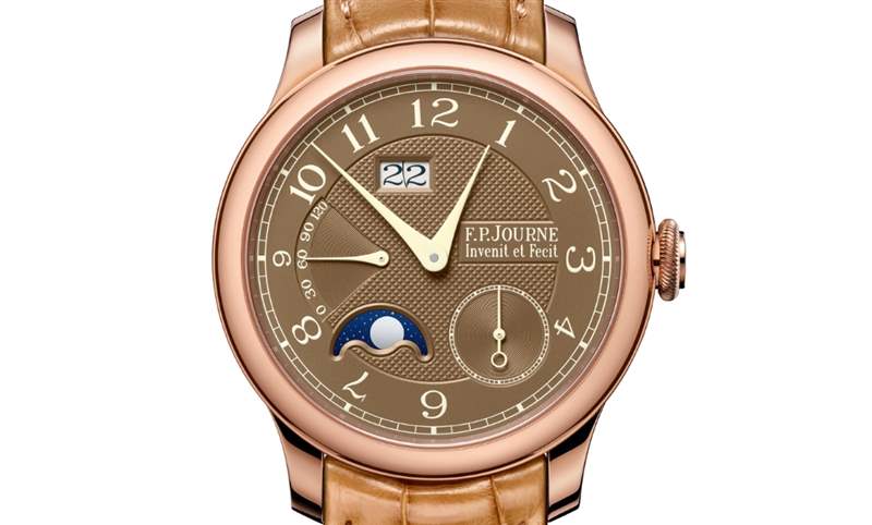 日期窗、月相窗再大一點，FP JOURNE Octa Automatique Lune Havana雪茄面月相表改版再現-復刻表