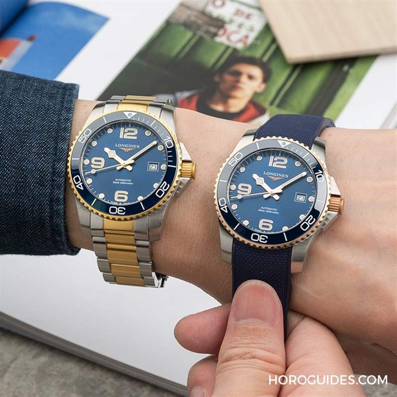 秒變型男的三步驟:浪琴表深海征服者Two-tone雙色款-復刻表