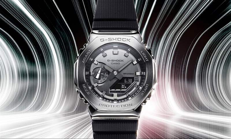 金屬版農(nóng)家橡樹來了!Casio G-Shock GM-2100腕表-復(fù)刻表