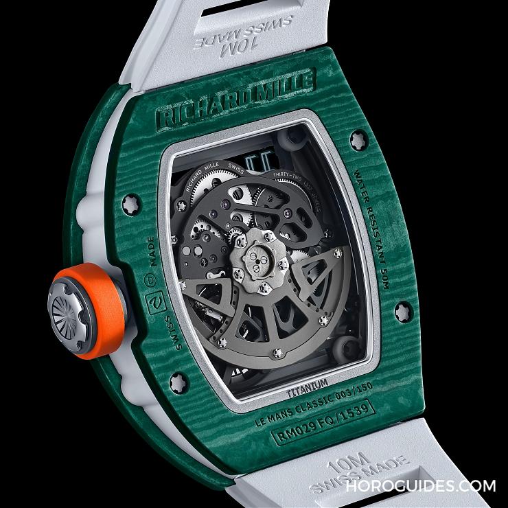 以賽事識別配色入作!第八款Richard Mille RM 029利曼經(jīng)典賽腕表亮相-復刻表