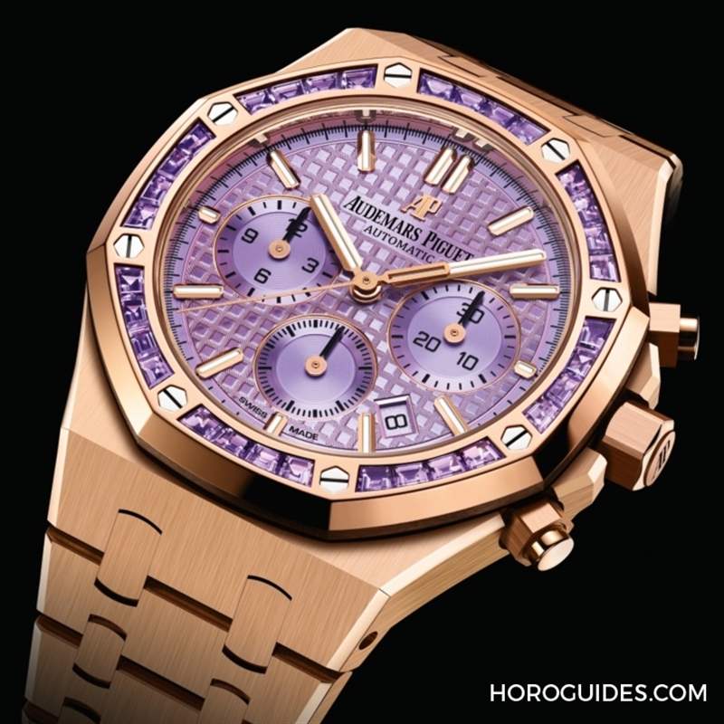 紫水晶圈！霜金彩虹圈！這是愛(ài)彼皇家橡樹(shù)表系里的盛世美顏-復(fù)刻表