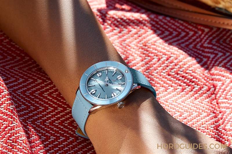 百年靈推出Superocean Heritage '57超級海洋文化腕表Pastel Paradise膠囊系列-復刻表