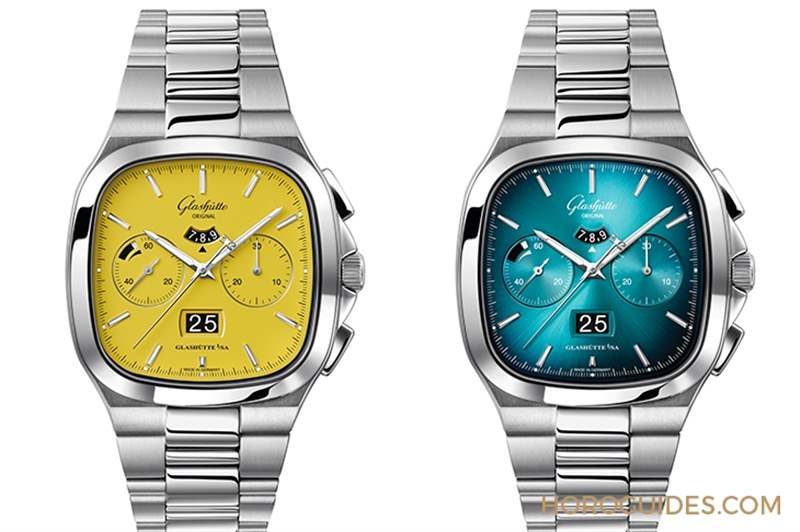 復(fù)古未來摩登亮色|格拉蘇蒂原創(chuàng)七零年代大日歷計時腕表限量新色-復(fù)刻表