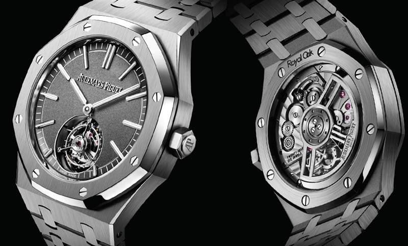 愛彼皇家橡樹首款自動(dòng)上鏈飛行陀飛輪現(xiàn)身,罕見鈦金屬款話題加碼-復(fù)刻表