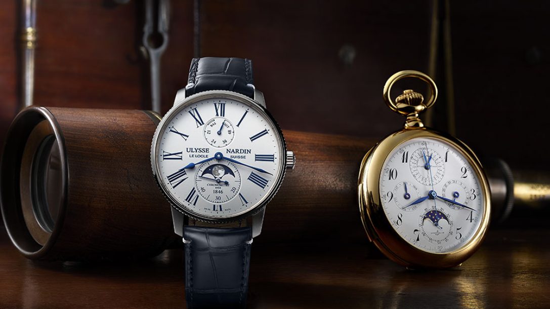 雅典娜丁Marine Torpilleur海洋托皮勒月相-復(fù)刻表