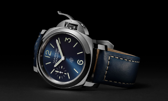 首見OP logo搭藍面|沛納海Luminor Blu Mare腕表-復刻表
