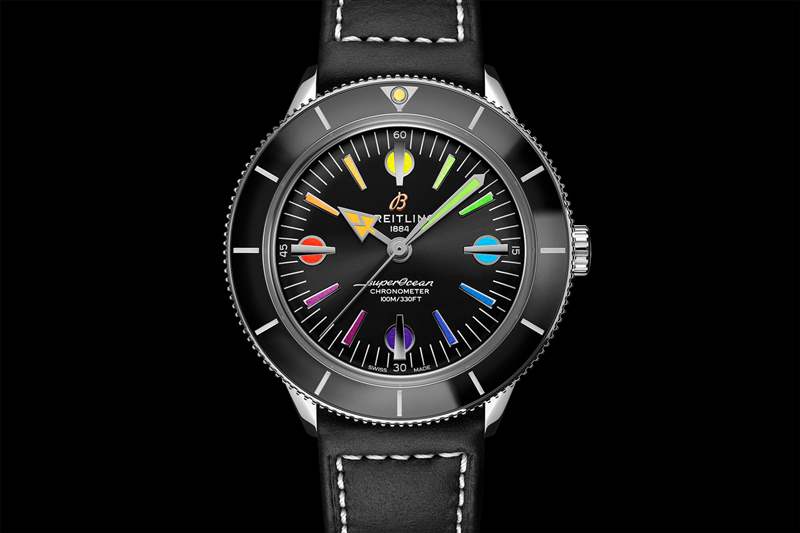 百年靈超級海洋'57 Heritage Capsule七彩系列A10370121B1A1-復(fù)刻表