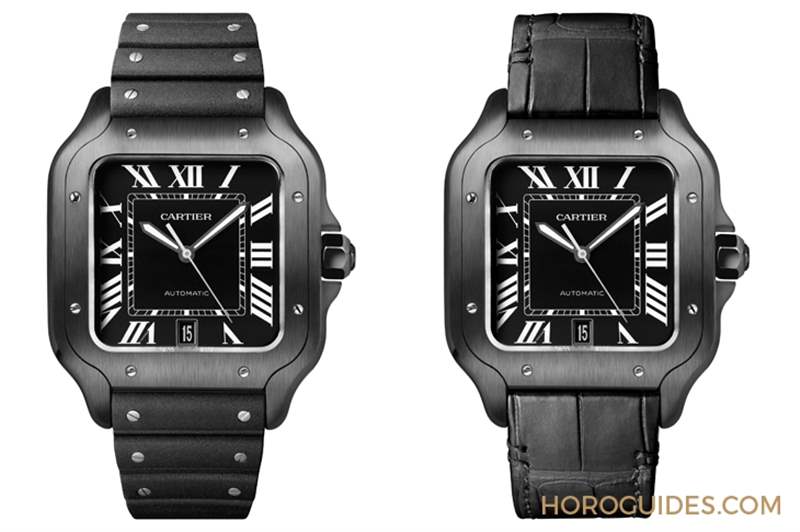 黑魂模式啟動(dòng)！卡地亞Santos de Cartier大型款-復(fù)刻表