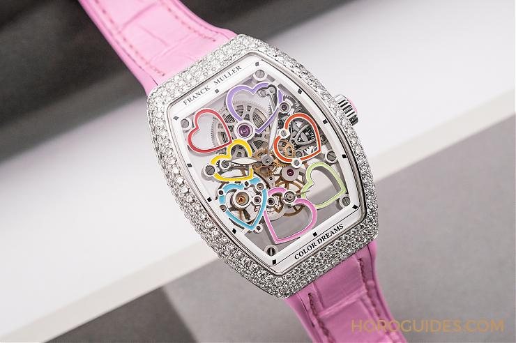 Vanguard Yachting玫瑰金白色面盤-Vanguard Heart Skeleton｜打動她的心-復刻表