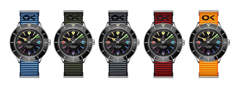 百年靈超級海洋'57 Heritage Capsule七彩系列A10370121B1A1-復(fù)刻表