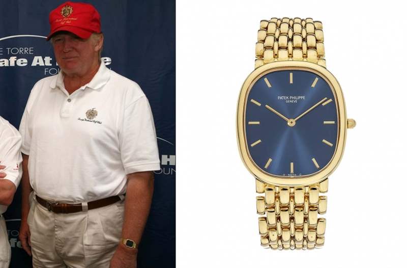 特朗普:Patek Philippe Golden Ellipse 【特朗普vs拜登】美國總統(tǒng)候選人腕上會戴什么表?-復刻表