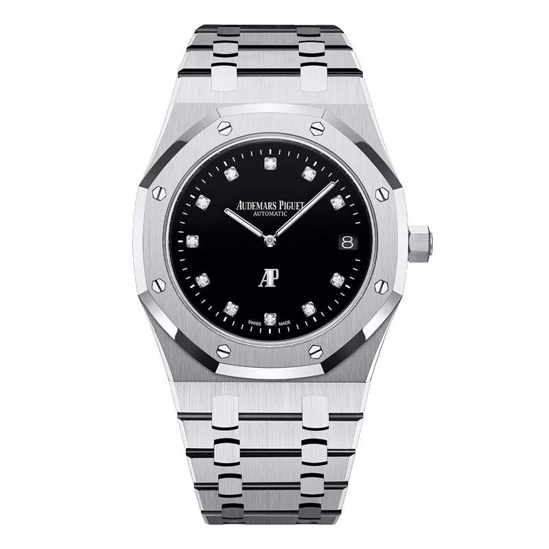 愛彼皇家橡樹“Jumbo”15206超薄鉆石時(shí)標(biāo)玫瑰金-復(fù)刻表