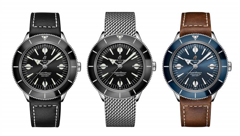 百年靈超級海洋'57 Heritage Capsule七彩系列A10370121B1A1-復(fù)刻表