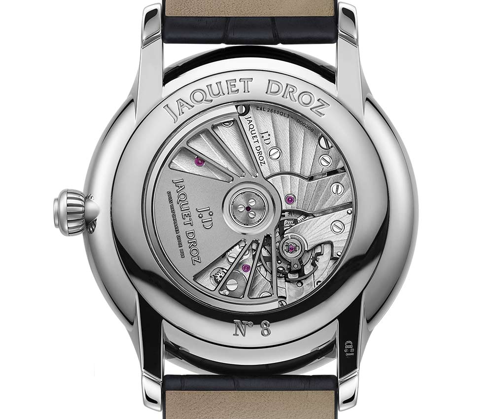 雅克德羅大秒月無煙煤，材質效果-復刻表