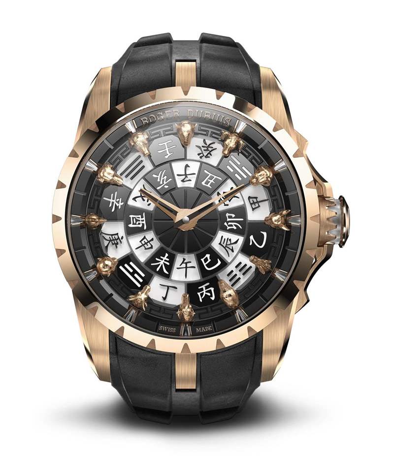 加入天干地支的新版本！羅杰杜彼發表圓桌騎士十二生肖腕表-復刻表