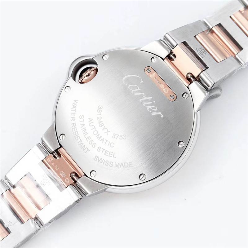 V6廠卡地亞33mm間玫瑰金藍氣球W2BB0023復刻表做工怎么樣-復刻表