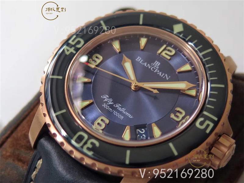 ZF廠寶珀五十噚5015B-3603C-63B玫瑰金藍盤復(fù)刻表做工怎么樣-復(fù)刻表