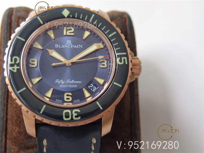 ZF廠寶珀五十噚5015B-3603C-63B玫瑰金藍盤復(fù)刻表做工怎么樣-復(fù)刻表