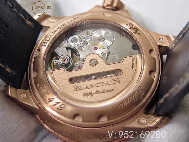 ZF廠寶珀五十噚5015B-3603C-63B玫瑰金藍盤復(fù)刻表做工怎么樣-復(fù)刻表