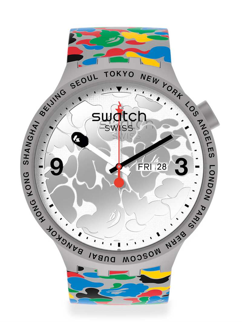 斯沃琪聯名Swatch X Bape 東京多迷彩版-復刻表