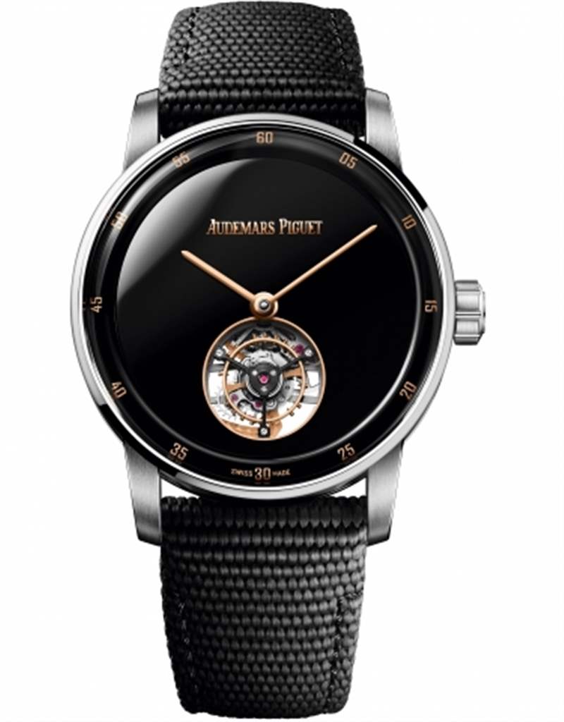 拿掉時標更簡潔,自動上鏈飛行陀飛輪腕表-復刻表