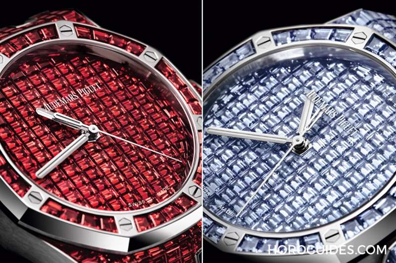 10種寶石上陣！款款都是主角｜愛彼皇家橡樹系列自動上鏈腕表白金款-復(fù)刻表