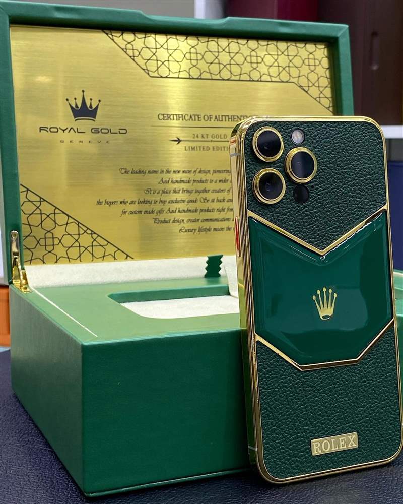 改裝Rolex 勞力士iPhone手機(jī)(IG@rg_phone_dxb) Rolex限量版iPhone開(kāi)箱?24K金打造真土豪風(fēng)范比戴勞力士更氣派-復(fù)刻表