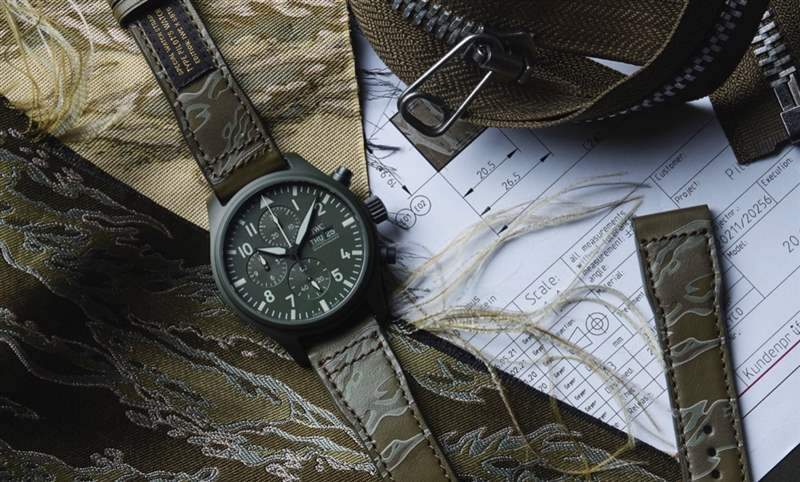 迷彩、刺繡布貼,SBTG街頭潮味上手|IWC x SBTG特別版表帶套裝-復刻表