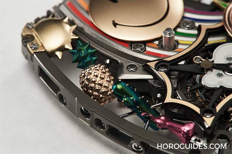 Richard Mille少見樂園化的一面！ RM 88 Smiley自動(dòng)上鏈陀飛輪腕表-復(fù)刻表