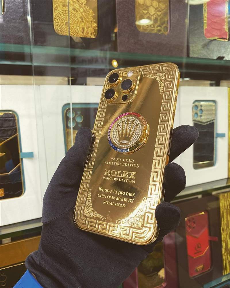 改裝Rolex 勞力士iPhone手機(jī)(IG@rg_phone_dxb) Rolex限量版iPhone開(kāi)箱?24K金打造真土豪風(fēng)范比戴勞力士更氣派-復(fù)刻表