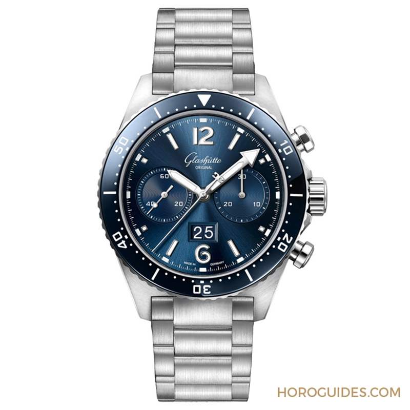 藍面、藍陶瓷圈打頭陣！ Glashütte Original SeaQ系列首次搭載計時功能-復刻表