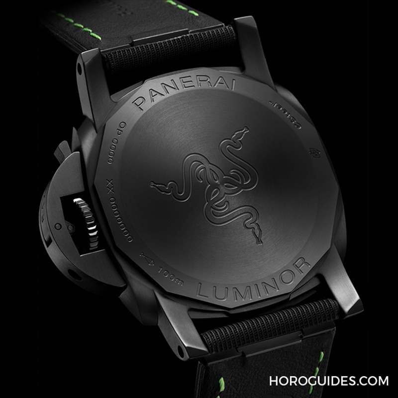 電競美學加身，雷蛇螢光綠在發光｜Panerai Luminor Quaranta Razer特別版-復刻表