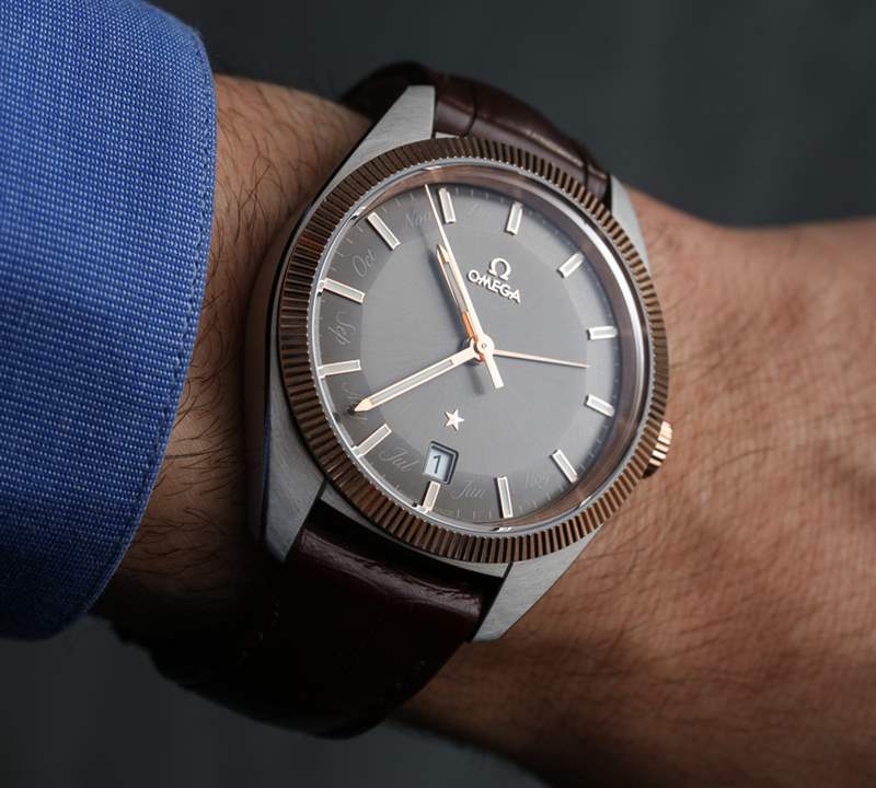 歐米茄環(huán)球霸王年歷腕表上手體驗-復刻表