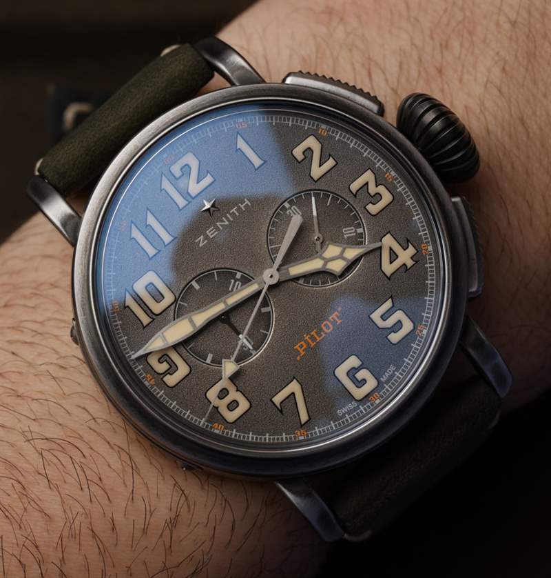 真力時Zenith Heritage Pilot Ton-Up手表-復刻表