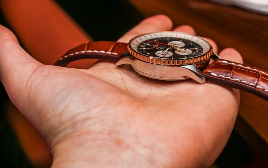 百年靈Navitimer 01 46毫米雙音腕表上手體驗-復刻表