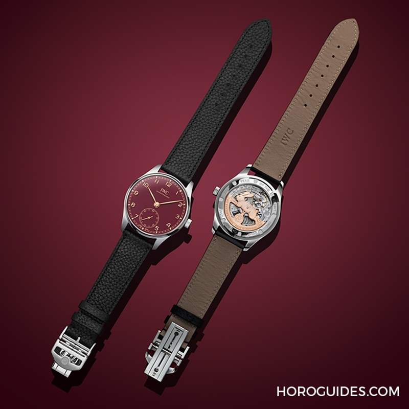 酒紅面盤金兔自動盤IWC推出癸卯賀歲表-葡萄牙系列自動腕表40中國新年特別版-復(fù)刻表