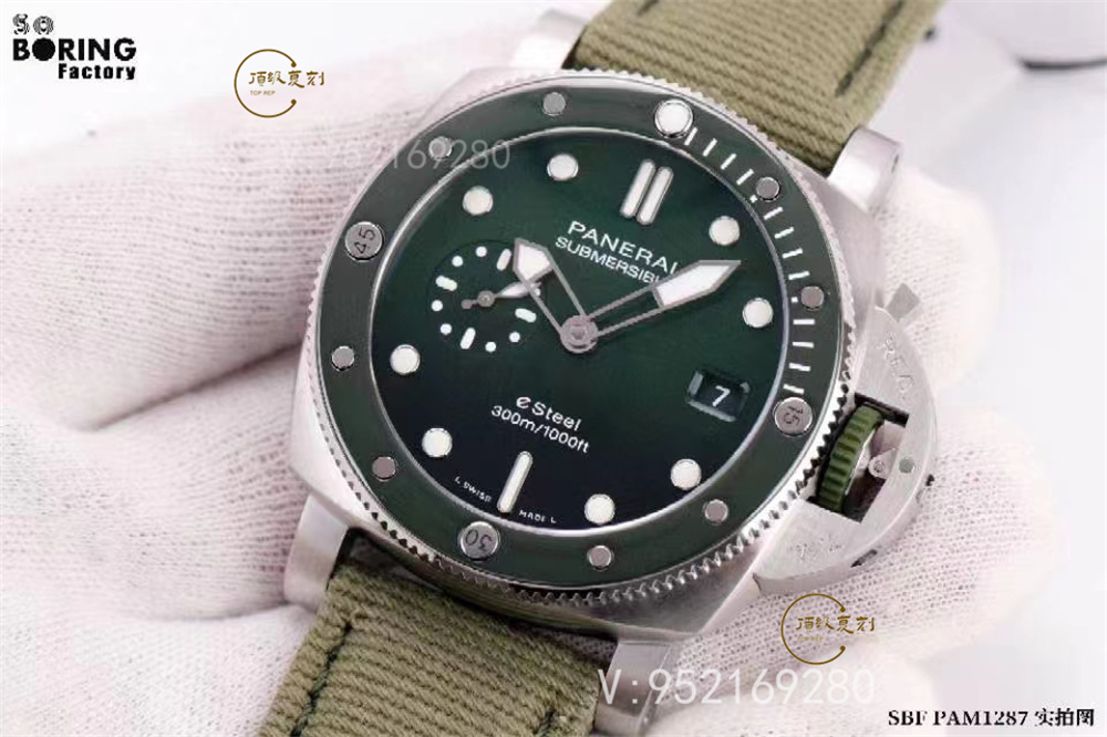 SBF廠(VS廠)沛納海pam1287綠潛行44mm腕表評測-復刻表
