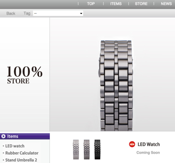 LED watch at 100% store 100%的LED概念手表是噱頭?-復刻表