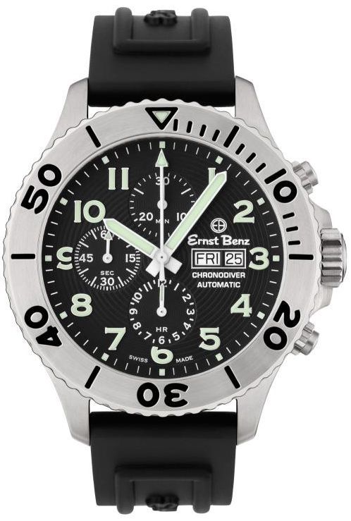 恩斯特·奔馳(Ernst Benz)的白盤多功能計時200M潛水腕表-復刻表