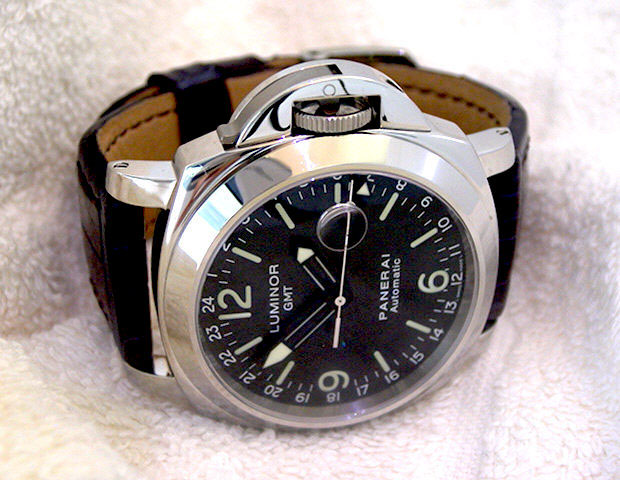 Panerai PAM 63 GMT Luminor watches on eBay 沛納海PAM63絕版手表說評-復(fù)刻表