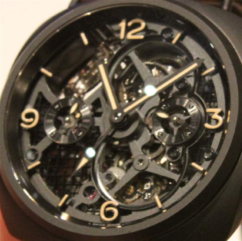 PAM 348 dial SBF(原VS)沛納海348Radiomir陀飛輪GMT陶瓷48毫米腕表-復刻表