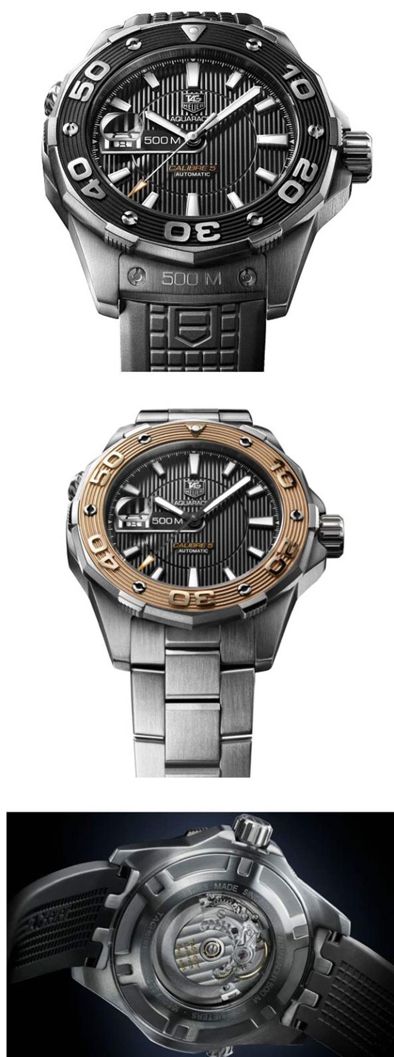 泰格豪雅Aquaracer 500M機(jī)芯5潛水腕表 泰格豪雅Aquaracer 500M機(jī)芯5潛水腕表-復(fù)刻表