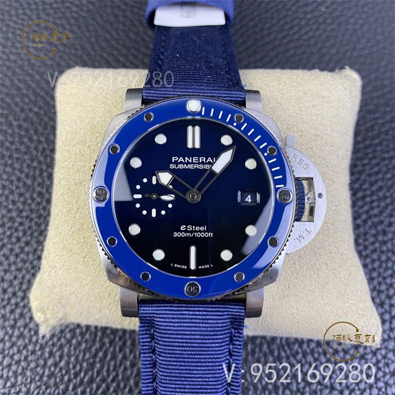 SBF廠(VS廠)新品沛納海pam1289藍(lán)色拋光圈口腕表做工如何-復(fù)刻表