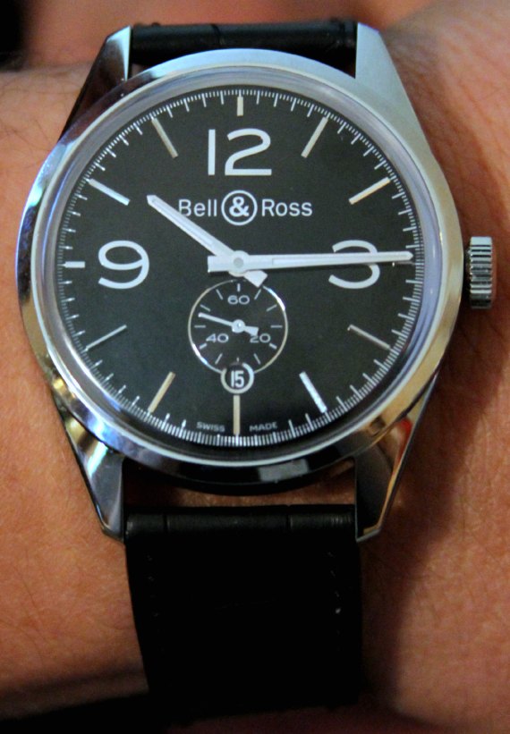Bell Ross Vintage Geneva Black watch Bell & Ross 2010年復(fù)古原裝和軍官手表-復(fù)刻表