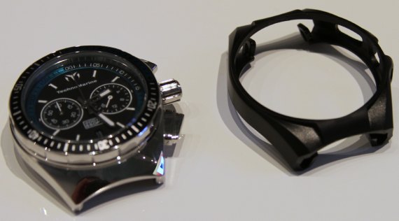 TechnoMarine  Cruise Sport cover off 泰諾船舶重返市場(chǎng)四分之一橙圈腕表-復(fù)刻表