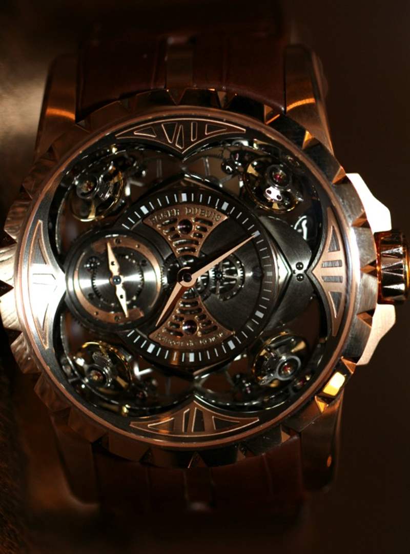 羅杰杜彼Excalibur Quatuor腕表上手體驗-復刻表