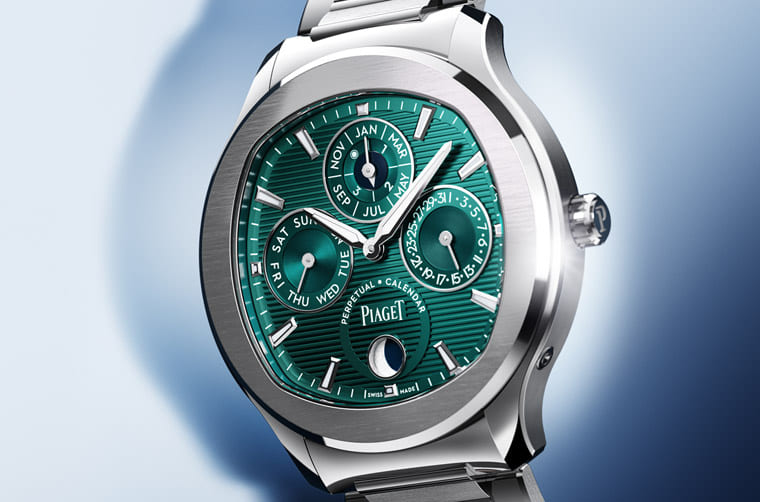 伯爵不銹鋼P(yáng)olo運(yùn)動(dòng)表首度推出超薄萬年歷功能-復(fù)刻表